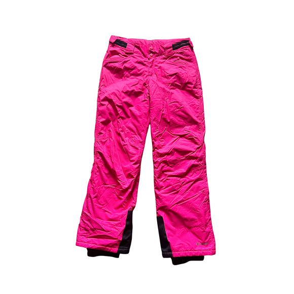 Columbia Omni-Tech Snow Ski Pants Youth 18/20 Pink Insulated Snowboarding Winter - Picture 1 of 14